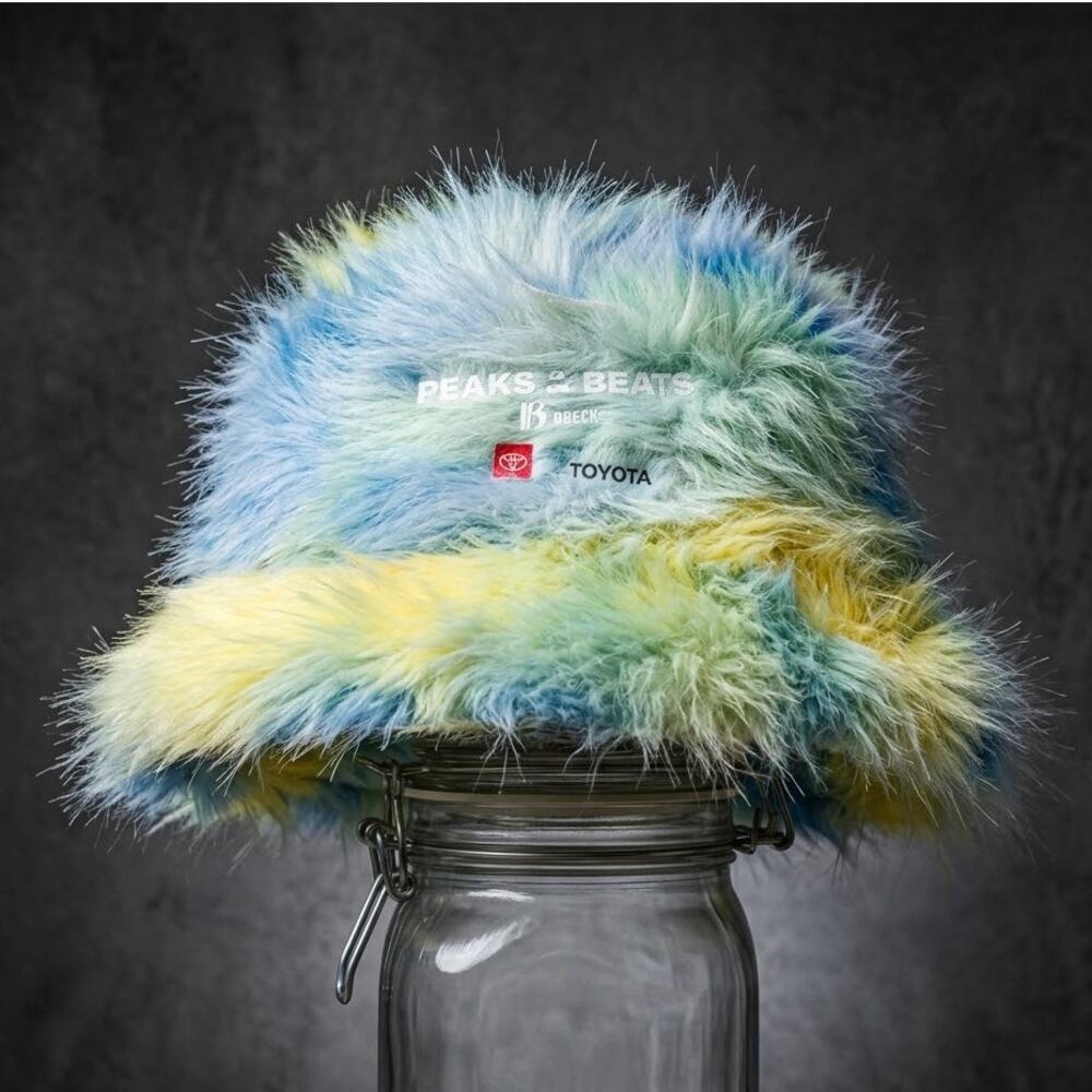 Faux Fur Tie Dye Bucket Hat Y2K Rave Festivalcore Cybercore Breckenridge Toyota